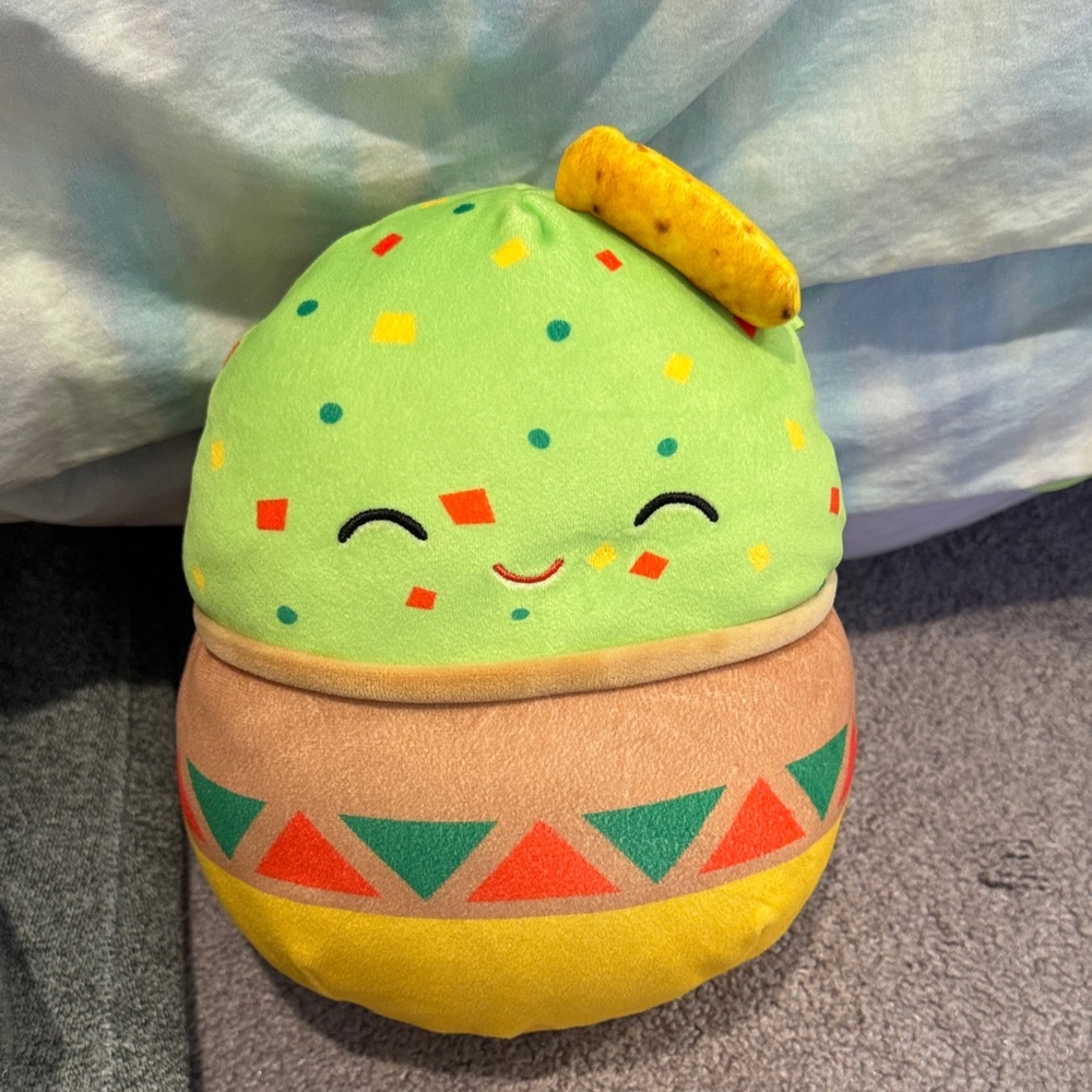 Squishmallows Green and Yellow Taco Plush